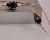 Copper and Red Fire-Polished Bead  Earrings, "Limited Edition" Earrings