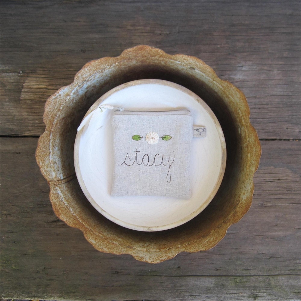 CUSTOM LISTING for JESSICA 14 personalized bridesmaid gift, coin purse, made to order by mamabluedesigns on etsy