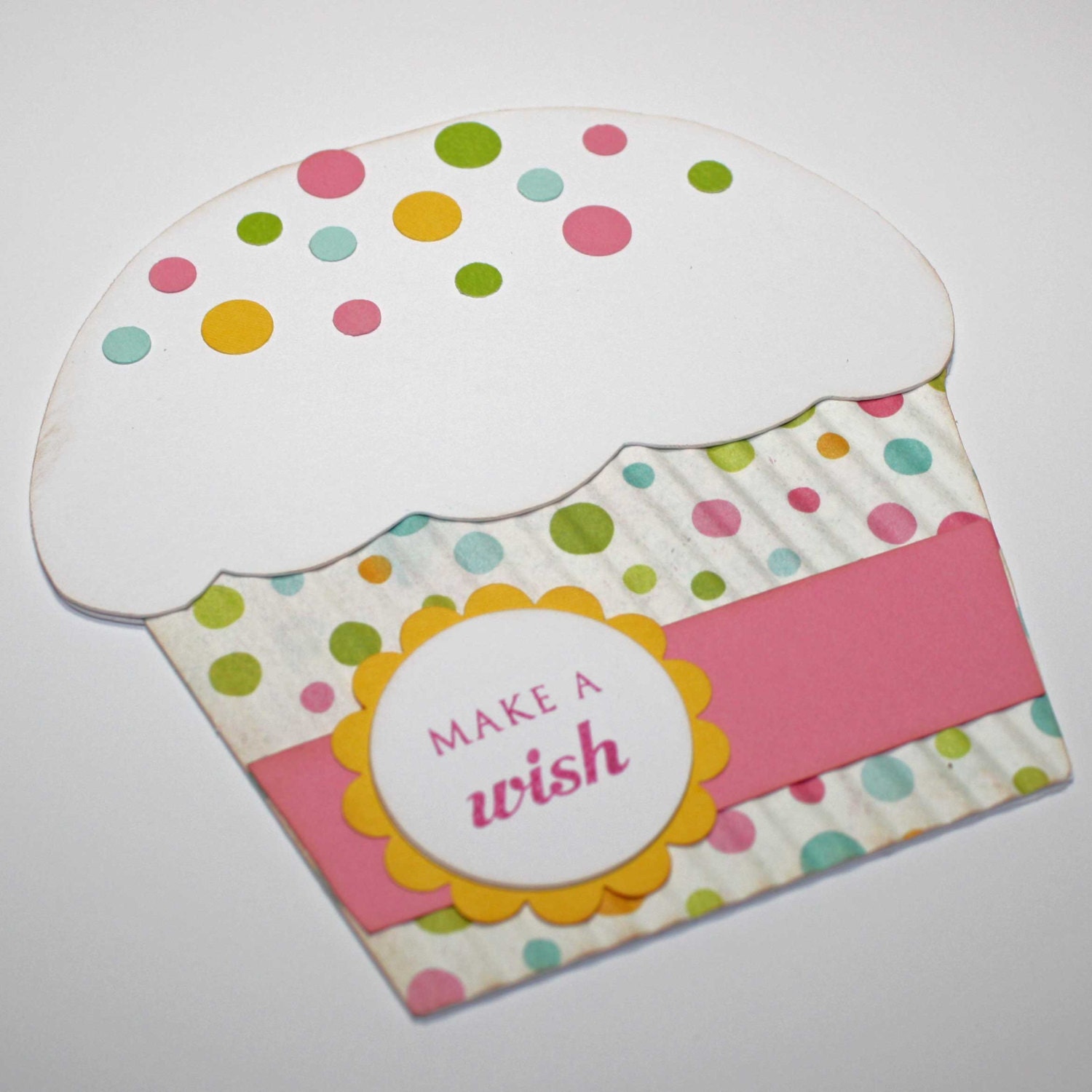 Cupcake birthday card - Cupcake with sprinkles Greeting card