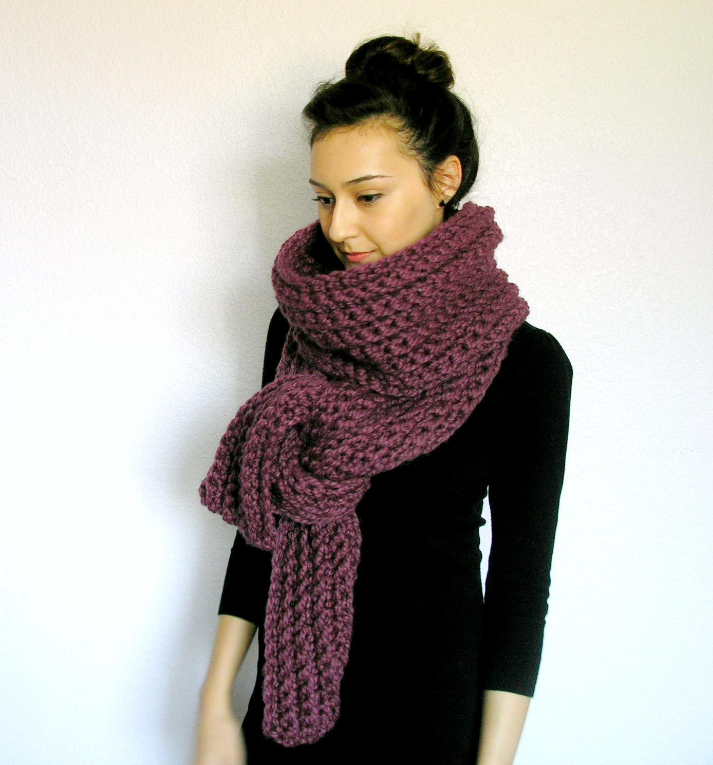 Le Mans, Long Chunky Scarf - FIG