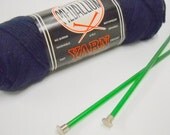 Vintage Knitting Yarn, Crochet supplies, 3 skeins, Medallion yarns, Knitting Supplies, Acrylic Yarn, 60's Vintage, Dark Navy