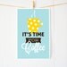 Coffee Time, retro kitchen art, modern poster print, It's Time For Coffee: 11x17