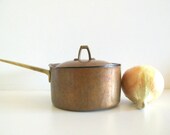 Vintage Copper Cooking Pot Stainless Steel