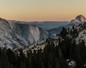 stone and space- fine art photograph- 8x12 -half dome- yosemite national park  - california