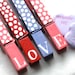 LOVE clothespins hand painted magnetic pegs