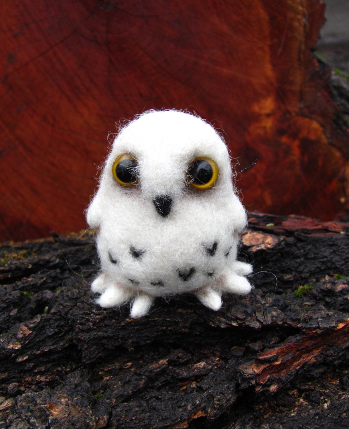 Baby snowy owl READY TO SHIP