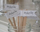 Drink Stirrers "live.laugh.love"