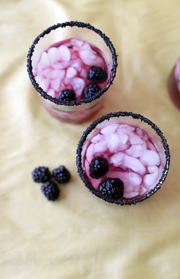 Black cocktail rimming sugar - black colored sugar - Halloween wedding drinks