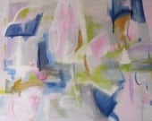 Original 50x70 abstract on canvas "Rave"
