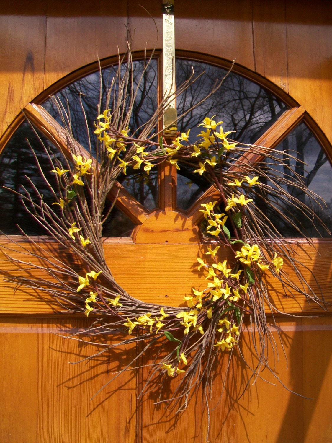 Spring Wreath - Sunny Forsythia Wreath