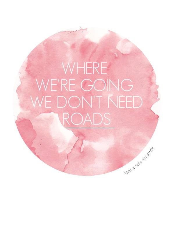 Personalised Poster - A4 - Back to the Future - Watercolour - Film Quote