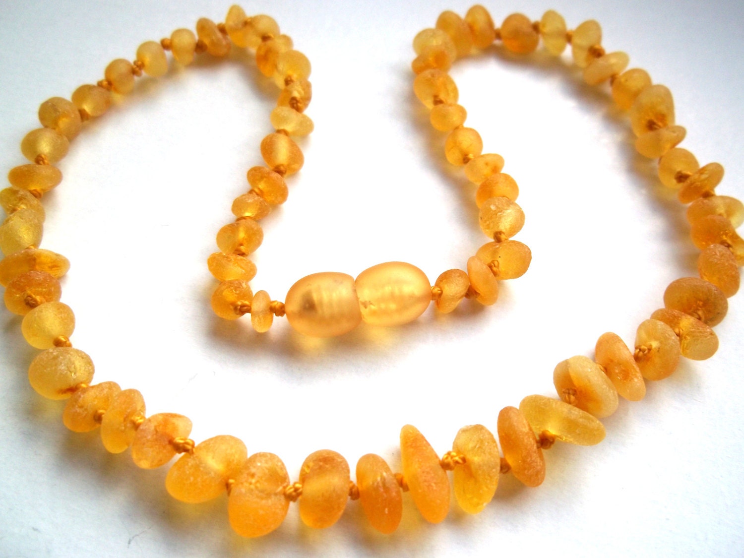 Maximum Effective Raw Unpolished Baltic Amber teething necklace for your baby handmade knotted .High quality amber.