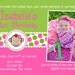 Mod Monkey Birthday Invitation Girl - DIY Print Your Own - Matching party printables available