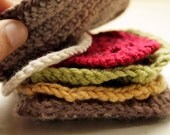 Crochet play food - Vegetarian sandwich