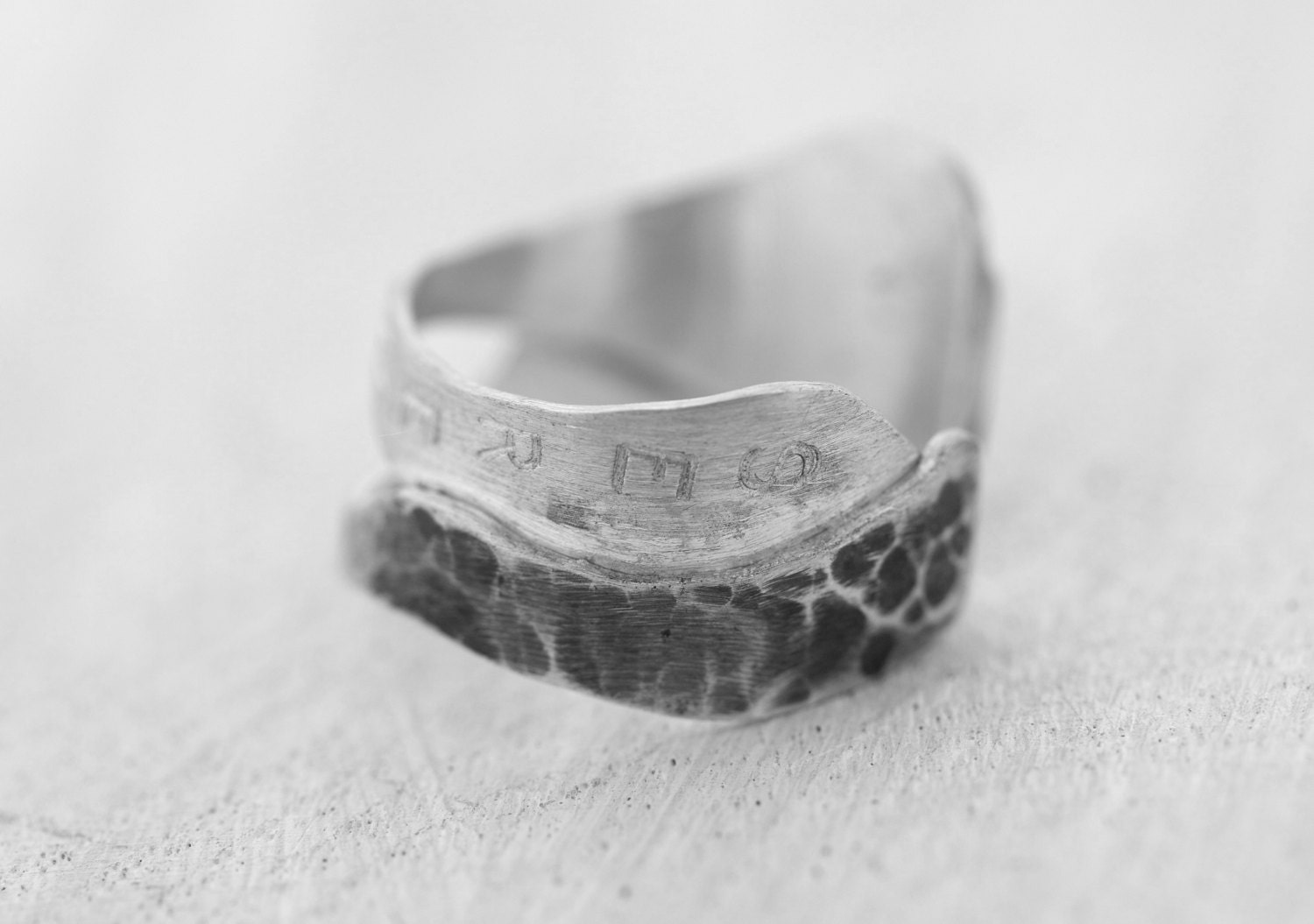 Sterling Silver Finger Cuff- Adjustable Silver Ring
