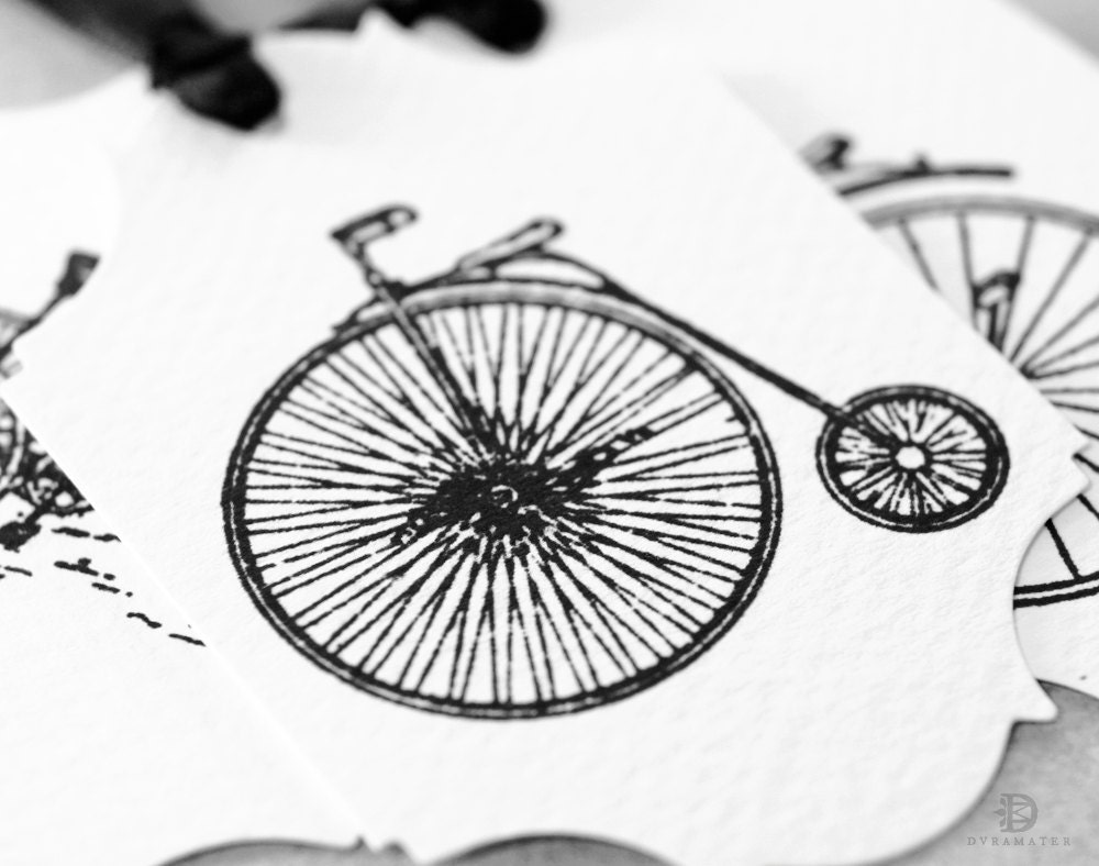 Velocipedes (set of 6 tags)
