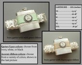 Eight (8) Personalized Flask Garters: Bridesmaids Gift Set - Choose Your Colors
