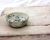 Ceramic Incense Holder with Red Connect-the-Dots