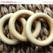 SALE 3 Organic Wooden Teething Rings (lot of 3) PICK YOUR Finish