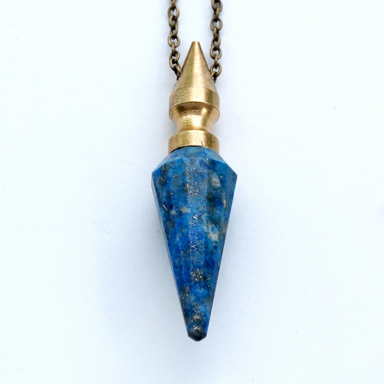 ISIS lapis lazuli pendulum spike necklace