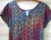Vintage earthy Silk Dress