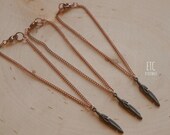 CLEARANCE Feather Copper Charm Necklace