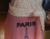 Ooh la la - flirty handmade Paris themed apron SHIPS FREE