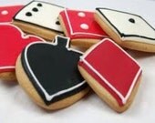 1 DZ Playing Cards Vanilla Sugar Cookies