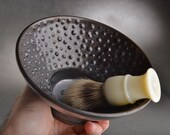 Shaving Bowl Made To Order Burnished Steel Dottie Shaving Bowl by Symmetrical Pottery