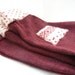 LARGE Repurposed Wool Longies with Pockets, Burgundy Fair Isle Heart, Upcycled Cloth Diaper Cover, Merino, Dark Red Leggings,18-24 Months