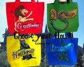 Harry Potter Tote- choose 1- Slytherin, Gryffindor, Hufflepuff, Ravenclaw- Hogwarts House