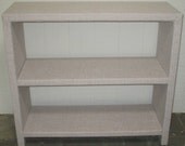 Custom Built Upholstered Console Table With Shelves- Design Your Own