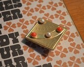 Vintage Atomic Scarf Clip, 1960s Style Jewelry