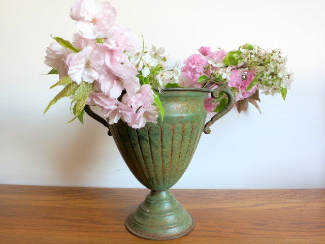 Antique Deco Green Vase