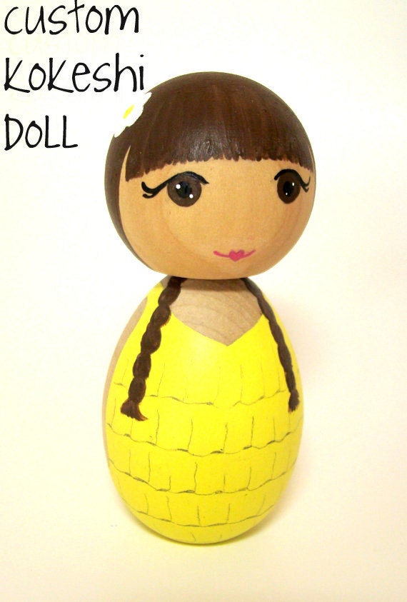 Custom Kokeshi Doll