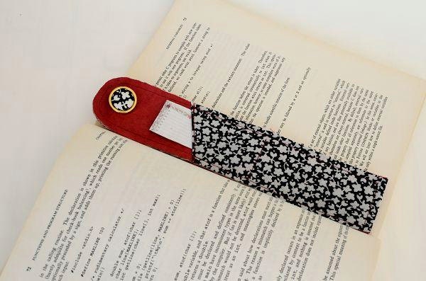 Fabric Bookmark,Bookmarker,Fabric Bookmarker,bookmark with button