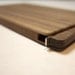 wood business card holder. slim. walnut.