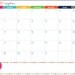 12 Month Calendar Printable - Prefilled for 2013