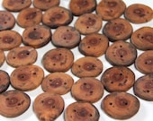 4 medium cherry buttons- lots of character