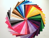 SALE-45 different Colors of Felt Squares Pack