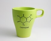 Spring Green Caffeine Chemistry Coffee Mug - LLTownleyCeramic
