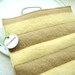 Eco Kitchen Wool Hot Pads / Pot Holders YELLOW & TAN Recycled Hotpads by WormeWoole