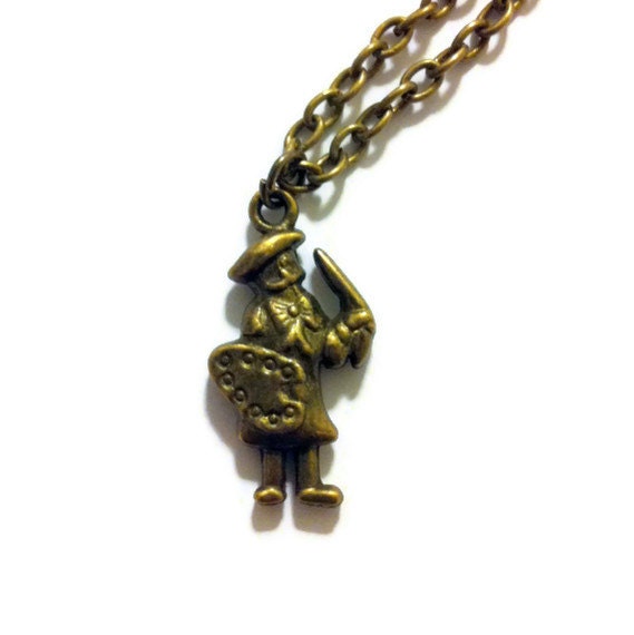 Bronze Painter Necklace