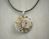 Steampunk Necklace: Steampunk Jewelry - Men's Necklace - Men's Jewelry - Clockwork Necklace - Clockwork Jewelry - Father's Day - Men's Gift