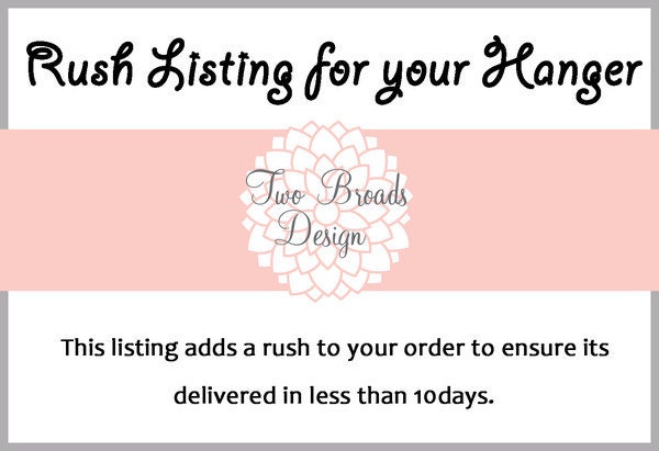 RUSH LISTING Double Decker Personalized Custom Bridal Hanger/Brides Hanger/Bride/Name Hanger/ 47 ribbon colors/ 19 wire colors