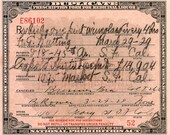 Original December 3/29 1929 Prohibition Whiskey Wine Nutting Prescription Antique Pharmacy Brenner Bar San Francisco CA Rx