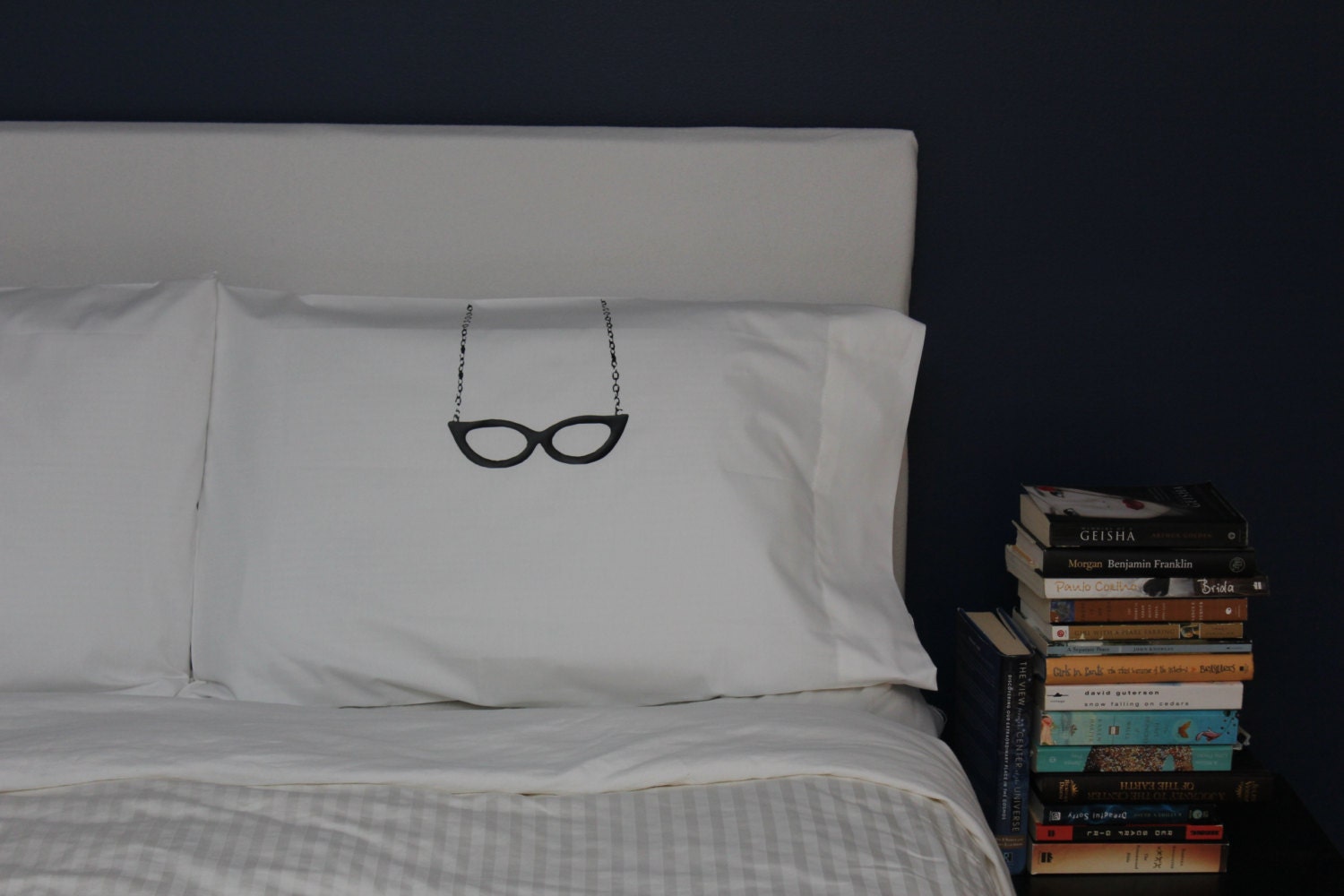 His and Hers Pillows, Cool Pillow Cases, Glasses Pillow, Unique Pillow Case Set, Love Pillow Cases