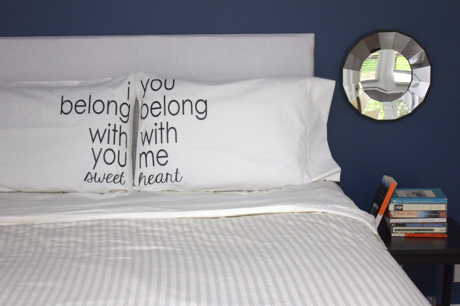 SALE Lumineers Hey Ho Pillowcase I Belong With You Pillow His and Hers Pillowcase Wedding Gift Pillow