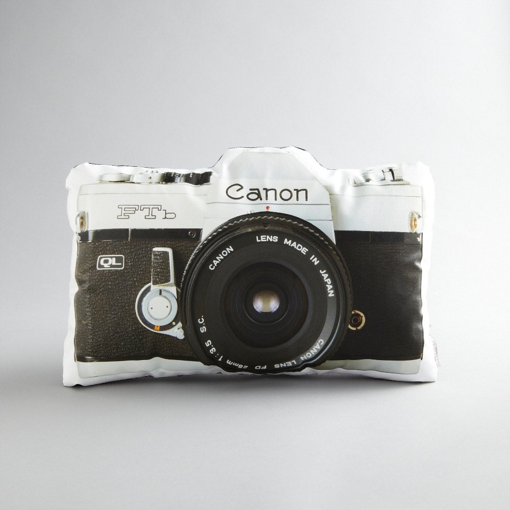 Vintage Canon FTb Canvas Printed Photo Pillow
