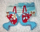 Blue Bird Hair Clips